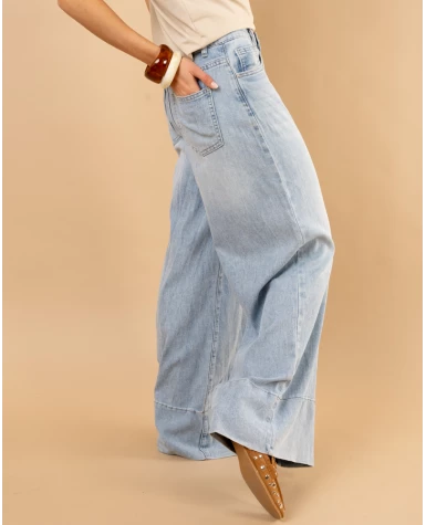 Jean bas coutures