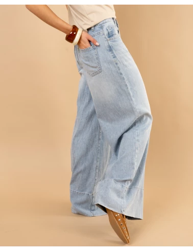 Jean bas coutures