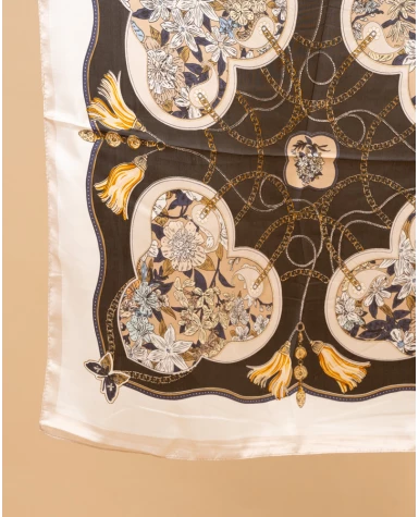Foulard pompons