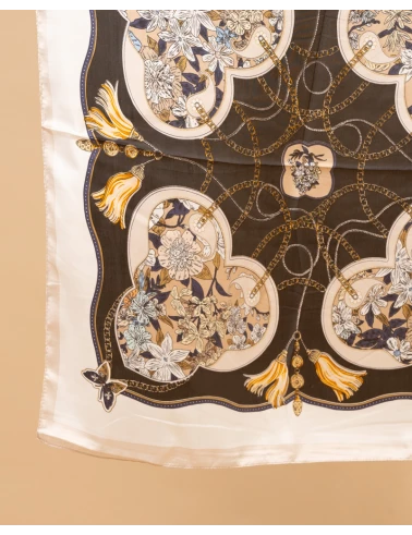 Foulard pompons
