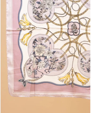 Foulard pompons