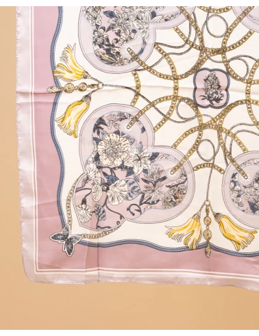 Foulard pompons