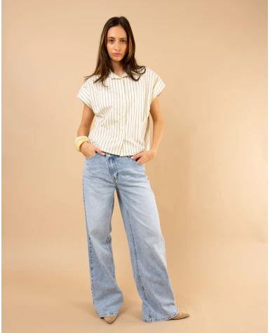 Chemise rayures manches courtes