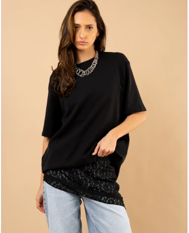 Top dentelle asymétrique