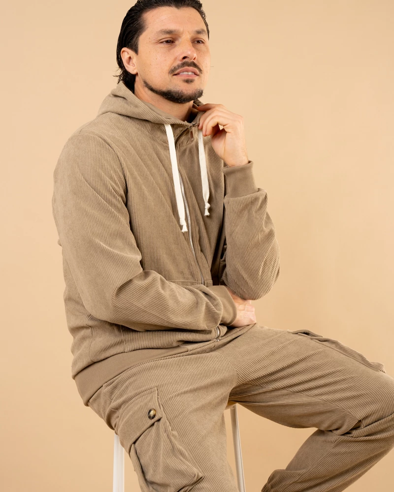 Veste jogg velours