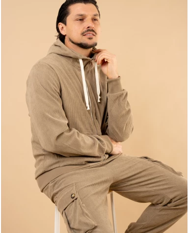 Veste jogg velours