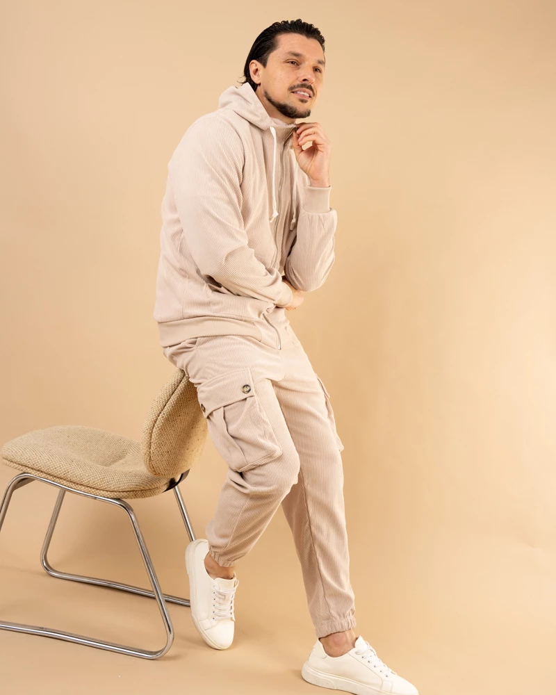Veste jogg velours