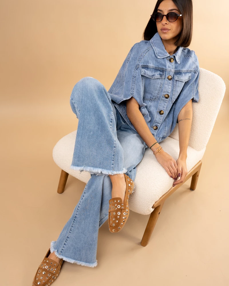 Jean large dirty