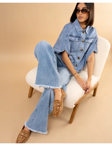 Jean large dirty