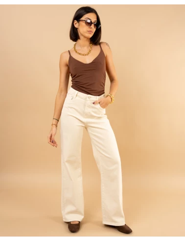 Pantalon large color