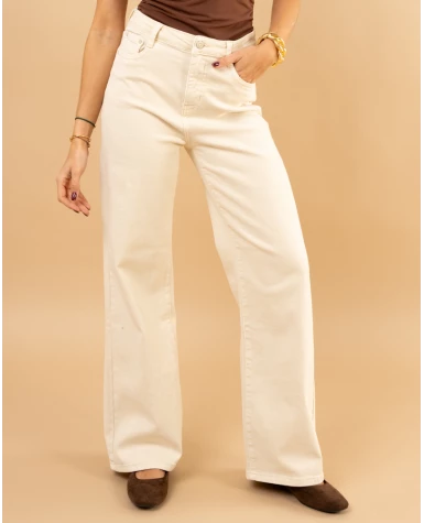 Pantalon large color