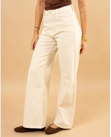 Pantalon large color