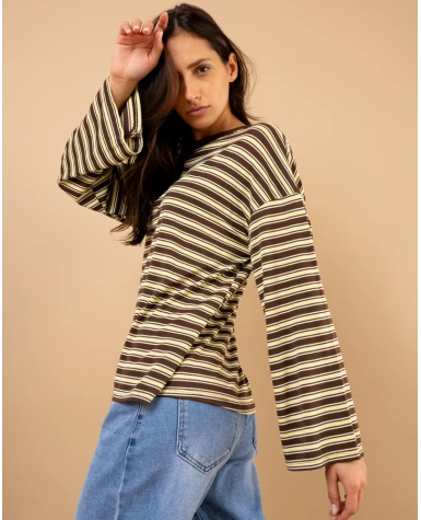 Top rayé