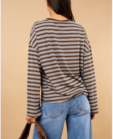 Top rayé