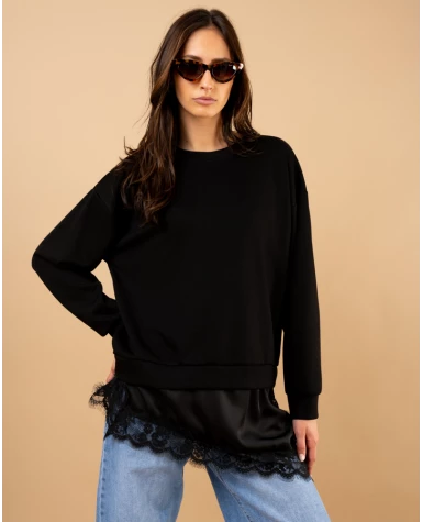 Sweat bas dentelle