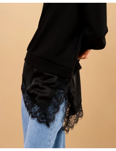 Sweat bas dentelle
