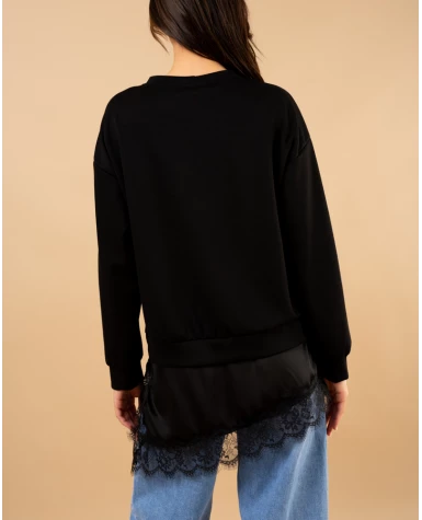 Sweat bas dentelle