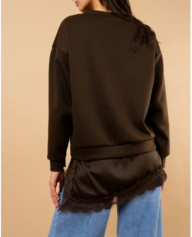 Sweat bas dentelle