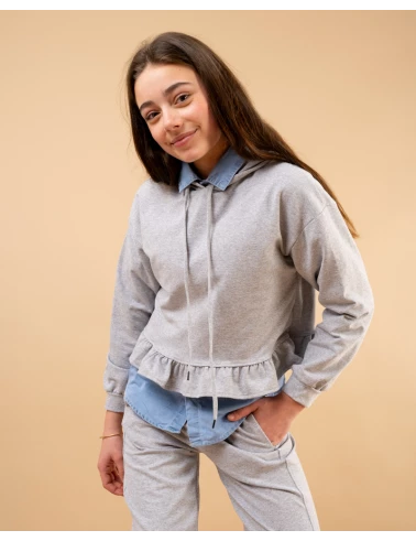 Sweat bas volant