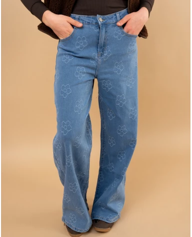 Jean fleurs