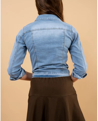 Veste jean strass
