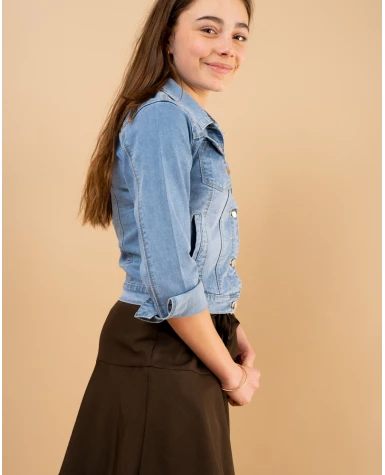 Veste jean strass