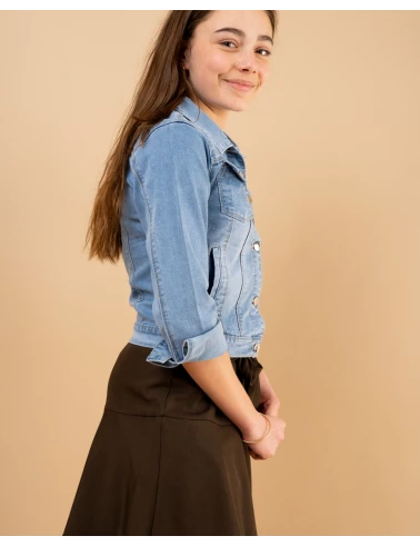 Veste jean strass
