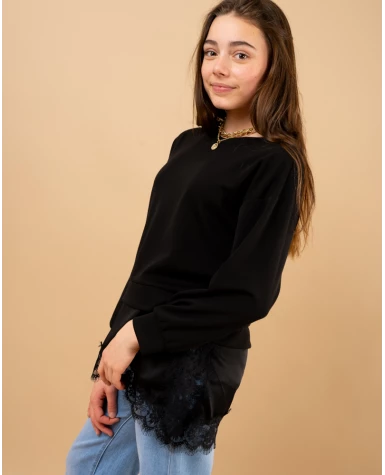 Sweat bas dentelle