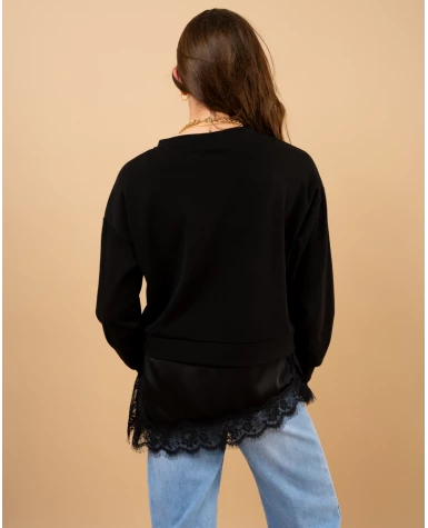 Sweat bas dentelle