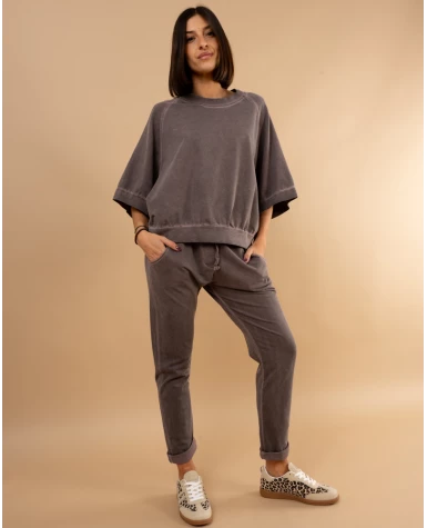 Jogging uni délavé