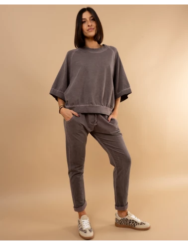 Jogging uni délavé
