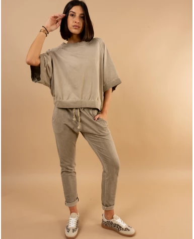 Jogging uni délavé
