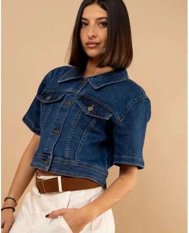 Chemise jean courte