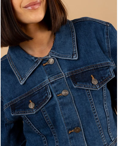 Chemise jean courte