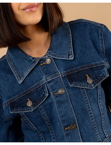 Chemise jean courte