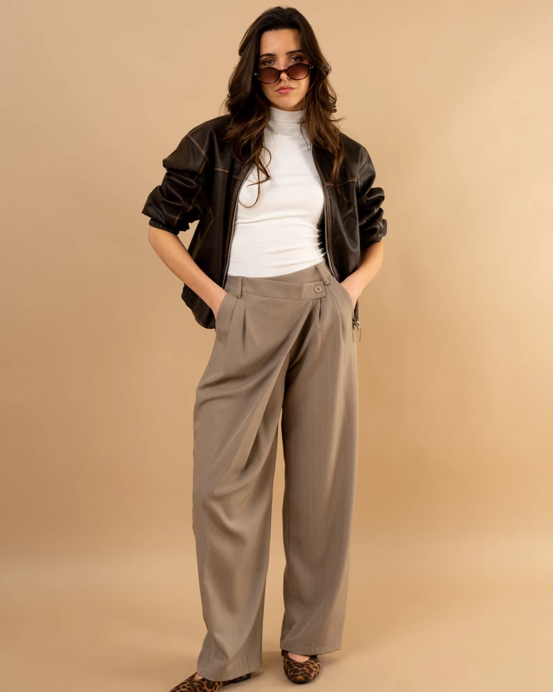 Pantalon Louisa lurex boutons