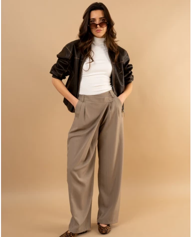 Pantalon Louisa lurex boutons