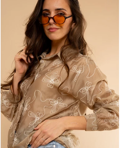 Chemise brodée