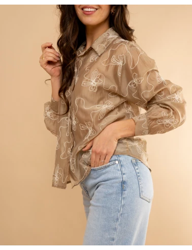 Chemise brodée