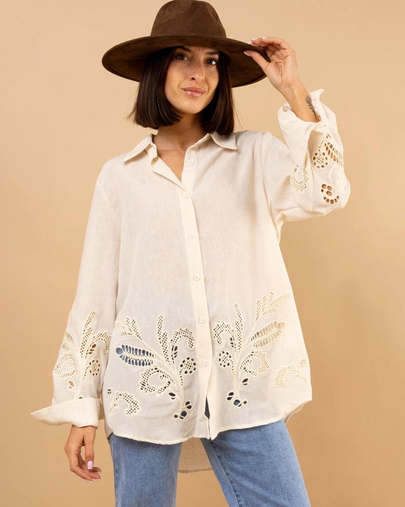 Chemise broderies Chemise broderies