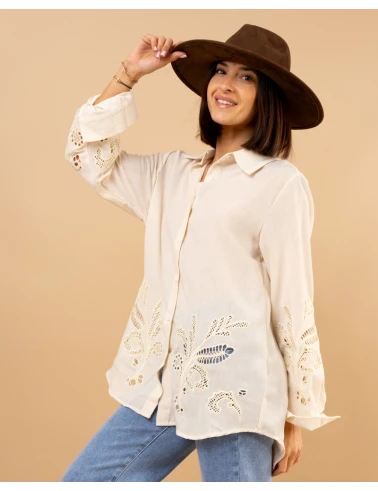 Chemise broderies