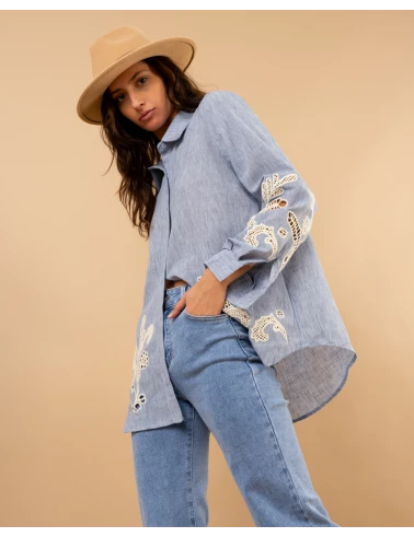 Chemise broderies