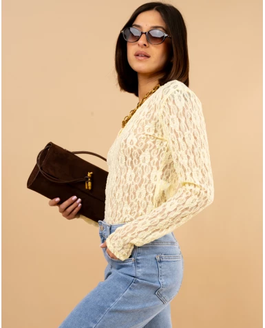 Top v dentelle