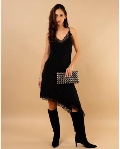 Robe longue dentelle