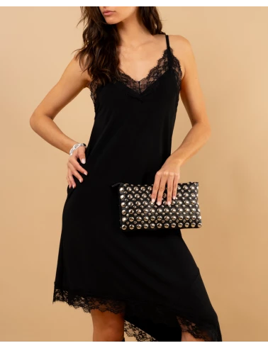 Robe longue dentelle