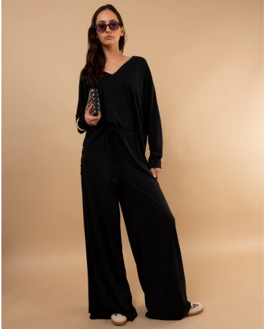 Pantalon large fluide