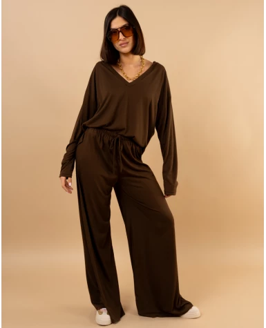 Pantalon large fluide