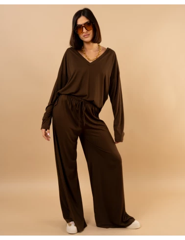 Pantalon large fluide