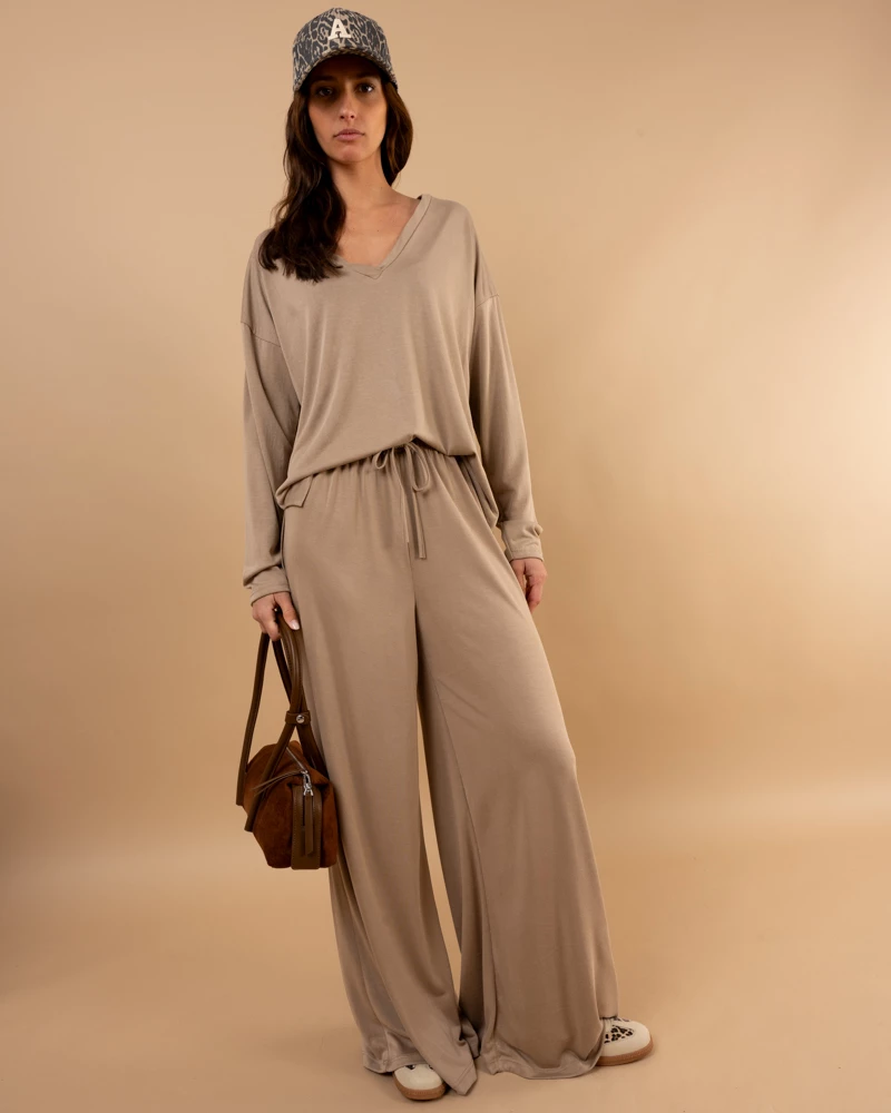 Pantalon large fluide