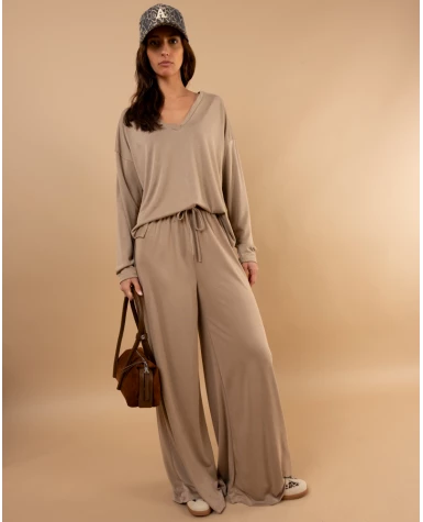 Pantalon large fluide